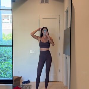 Shop vitality Striped Brown workout set